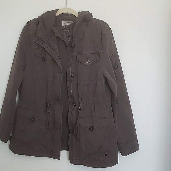 G.H. Bass & Co. Jackets & Blazers - EUC GH BASS hooded utility jacket, faded d…